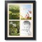 ArtToFrames Collage Photo Picture Frame with 4 - 5x7 inch Openings, Framed in Black with Over 62 Mat Color Options and Regular Glass (CSM-3926-2153)